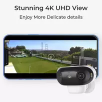 kamera wifi 4k - Reolink Argus 4 Pro 4K 180° Dual-Lens Wi-Fi 6 Baterija (Balta) - 2 nuotrauka