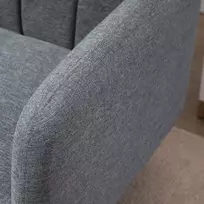 batu suoliukas pigu lt - HOMCOM dvivietė sofa-lova, pilka (Gray), 173 x 75 x 73 cm - 3 nuotrauka