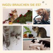 draskykles katiems - PawHut mažas draskyklė katėms, 49 cm, draskyklė su žaisliuku, gultu, laipynė katėms iki 4kg, baldai katėms, džiutas, kavos spalvos - 5 nuotrauka