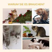 draskykles katiems - PawHut draskyklė 83 cm maža kačių draskyklė su sizalio stulpais, kačių laipynė, kačių baldai, žaidimų medis mažoms katėms, tamsiai pilka - 4 nuotrauka