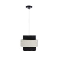 Candellux Lighting Benta, E27, 1 x 40 W, juoda sp./kreminė sp.