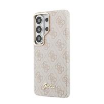 samsung s26 ultra - Guess PU 4G Script Metal Logo Magnetic dėklas skirtas Samsung Galaxy S26 Ultra rožinės spalvos - 2 nuotrauka