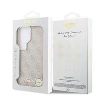 samsung s26 ultra - Guess PU 4G Script Metal Logo Magnetic dėklas skirtas Samsung Galaxy S26 Ultra rožinės spalvos - 3 nuotrauka