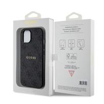 guess pu leather 4g - Guess 4G Collection odinis dėklas su MagSafe iPhone 15/14/13 - Juodas (Black) - 3 nuotrauka