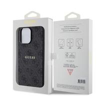 guess pu leather 4g - Guess "PU Leather 4G Colored Ring MagSafe Case iPhone 15 Pro" Black - 3 nuotrauka