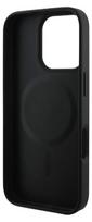 guess pu leather 4g - Guess PU Leather 4G Ring MagSafe dėklas Apple iPhone 16 Pro - Juodas (Black) - 3 nuotrauka