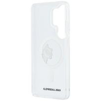 s26 ultra deklas - Karl Lagerfeld IML Choupette Peekaboo Logo Magnetic dėklas skirtas Apple iPhone Samsung Galaxy S26 Ultra skaidrus - 3 nuotrauka