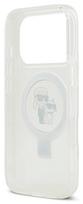 iphone 17 pro max deklas - Karl Lagerfeld "Ringstand Karl and Choupette MagSafe Case for Apple iPhone 17 Pro Max" Baltas (White) - 3 nuotrauka
