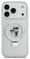 iphone 17 pro max deklas - Karl Lagerfeld "Ringstand Karl and Choupette MagSafe Case for Apple iPhone 17 Pro Max" Baltas (White) - 6 nuotrauka