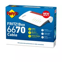 wifi marsrutizatorius - AVM FRITZ!Box 6670, balta (White) - 4 nuotrauka