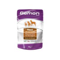 zverienos konservai - Monge Gemon Adult Chunkies With Beef/Ham 100g - 2 nuotrauka