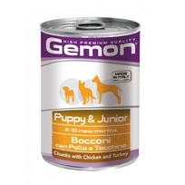 monge all breeds puppy junior - Monge Gemon Chunks Junior Chicken/Turkey 415g - 2 nuotrauka