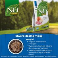 n d kaciu - Šlapias kačių maistas Farmina N&D Prime Wild Boar & Apple, šernienos mėsa/obuoliai, 0.07 kg - 3 nuotrauka