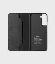 flip telefonai - Ringke "Folio Signature" Odinis Dėklas Samsung Galaxy S22+ (S22 Plus) Juodas (Black) - 5 nuotrauka