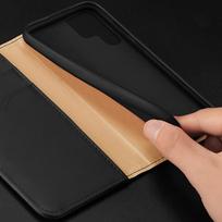 flip telefonai - Dux Ducis Hivo dėklas Samsung Galaxy S23   atverčiamas dėklas dėklas stovas RFID blokatorius juoda - 6 nuotrauka