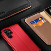 flip telefonai - Dux Ducis Hivo dėklas Samsung Galaxy S23   atverčiamas dėklas dėklas stovas RFID blokatorius juoda - 19 nuotrauka