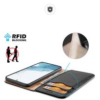 flip telefonai - Dux Ducis Hivo dėklas Samsung Galaxy S23   atverčiamas dėklas dėklas stovas RFID blokatorius juoda - 25 nuotrauka