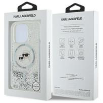 iphone16 pro max - Karl Lagerfeld "Liquid Glitter Karl and Choupette Head Mag iPhone 16 Pro Max" Clear - 2 nuotrauka