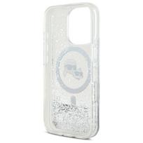 iphone16 pro max - Karl Lagerfeld "Liquid Glitter Karl and Choupette Head Mag iPhone 16 Pro Max" Clear - 3 nuotrauka
