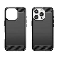iphone 16 deklas - Hurtel Anglies Silikoninis Dėklas iPhone 16 Pro Max - Juodas (Black) - 8 nuotrauka