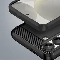 telefonas poco - Hurtel "Carbon Case Flexible Silicone for Xiaomi Poco X7 Pro" Juodas (Black) - 4 nuotrauka