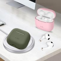 apple airpods ausines - Tech-Protect Silikoninis Dėklas Apple AirPods 4 Juodas (Black) - 6 nuotrauka