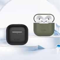 apple airpods ausines - Tech-Protect Silikoninis Dėklas Apple AirPods 4 Juodas (Black) - 7 nuotrauka
