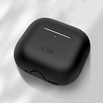 apple airpods ausines - Tech-Protect Silikoninis Dėklas Apple AirPods 4 Juodas (Black) - 8 nuotrauka