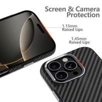 magsafe s25 ultra - Tech-Protect "Ion Carbon MagSafe Case Galaxy S25 Ultra" Black-Silver - 6 nuotrauka