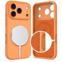 apple 17 - Tech-Protect iPhone 17 Pro Max Silicone Case with MagSafe - Oranžinis (Cosmic Orange) - 5 nuotrauka
