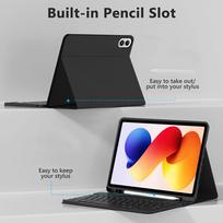 redmi pad 2 pro - Tech-Protect SC Pen + Keyboard dėklas Xiaomi Poco Pad M1 / Redmi Pad 2 Pro 12.1 - Juodas (Black) - 7 nuotrauka