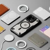 oneplus 15 deklas - Ringke Fusion X Magnetinis MagSafe Dėklas OnePlus 15 - Skaidrus Juodas (Clear Black) - 3 nuotrauka