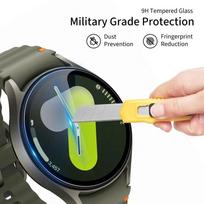 samsung watch 9 - Tech-Protect "Glass Fit+" 2-Pack Grūdintas Stiklas Samsung Galaxy Watch 8 (44 mm) - Skaidrus (Transparent) - 7 nuotrauka