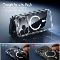 iphone telefonai - ESR "Classic Hybrid MagSafe & Tempered Glass Case for Apple iPhone 17 Pro" Skaidrus (Clear) - 3 nuotrauka