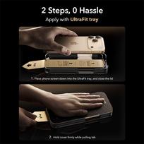 esr iphone 17 - ESR UltraFit Armorite Pro Apsauginis stiklas Apple iPhone 17 Pro - Skaidrus (Clear) - 7 nuotrauka