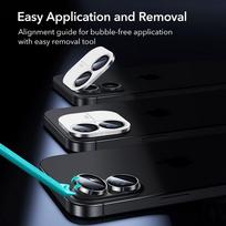 apsaugines pleveles iphone 16 - ESR Armorite Camera Cover for iPhone 16 / 16 Plus / 17 - Black - 4 nuotrauka