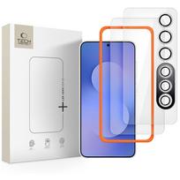 samsung s25 ekranas - Tech-Protect "Easy Set+" 3 vnt. Grūdintas stiklas Samsung Galaxy S25 FE Skaidrus (Transparent) - 2 nuotrauka