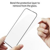 xiaomi 17t pro - Tech-Protect Glass Fit+ 2-Pack Apsauginis Stiklas Xiaomi 15T / 15T Pro Juodas (Black) - 3 nuotrauka