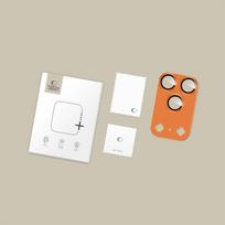 iphone orange - Tech-Protect Camfull Fit+ Camera Lens Glass for iPhone 17 Pro Max - Orange - 2 nuotrauka