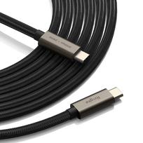 usb c 3 2 gen 2 kabelis - Ringke USB-C 3.2 Gen 2x2 PD240W kabelis 100cm - Juodas (Black) - 6 nuotrauka