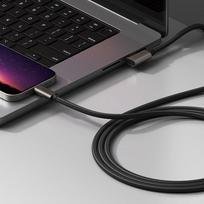 usb c 3 2 gen 2 kabelis - Ringke 3.2 gen. 2x2 USB-C, PD 3.1 240W 2m kampinis kabelis Juodas (Black) - 7 nuotrauka