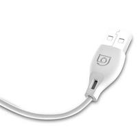 micro data usb cable - Dudao Micro USB data charging cable 2.4A 2m White - 10 nuotrauka
