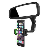 holderai - Hurtel Rearview Mirror Phone Holder Black - 8 nuotrauka