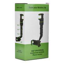 holderai - Hurtel Rearview Mirror Phone Holder Black - 11 nuotrauka