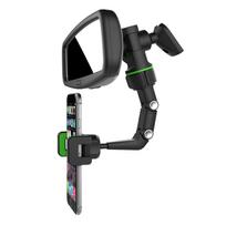 holderai - Hurtel Rearview Mirror Phone Holder Black - 12 nuotrauka