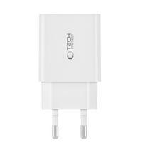 usb tinklo kabelis - Tech-Protect C35W 2x USB-C PD 35W Sieninis Įkroviklis su USB-C / Lightning Kabeliu Baltas (White) - 6 nuotrauka