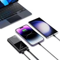 isorine baterija 20000mah - Tech-Protect PB13 20000mAh 22.5W, pilkas - 3 nuotrauka