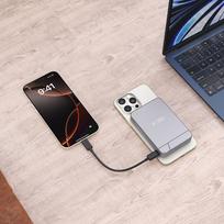 magsafe power bank - Tech-Protect PB14 LifeMag MagSafe 10000 mAh, pilka - 2 nuotrauka