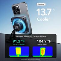 venta - Automobilinis įkroviklis ESR CRYOBOOST, MagSafe, juoda, 15 W - 3 nuotrauka