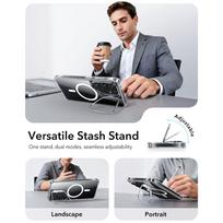 s26 ultra deklas - ESR Classic Hybrid Kickstand MagSafe Case for Samsung Galaxy S26 Ultra - Skaidrus (Clear) - 7 nuotrauka